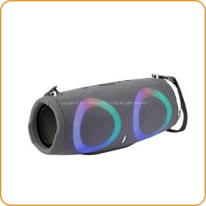 Portable fabric speaker with RGB light III